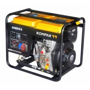 Groupe électrogène diesel triphasé insonorisé avec moteur 4 temps 6,6 kVA K6100SE-3 Kompak